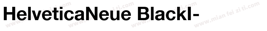 HelveticaNeue BlackI字体转换